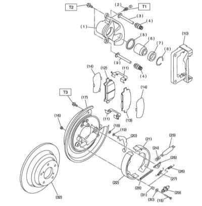  Тормозные механизмы передних и задних колес - общая информация Subaru Legacy Outback